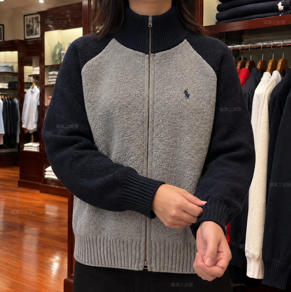 Ralph Lauren拼色粒絨外套(團購)