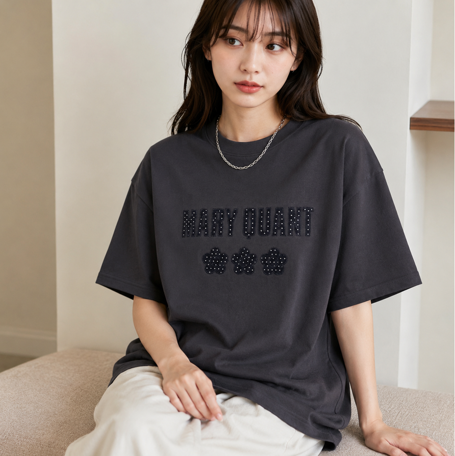 MARY QUANT經典標誌印花 Tee(團購)