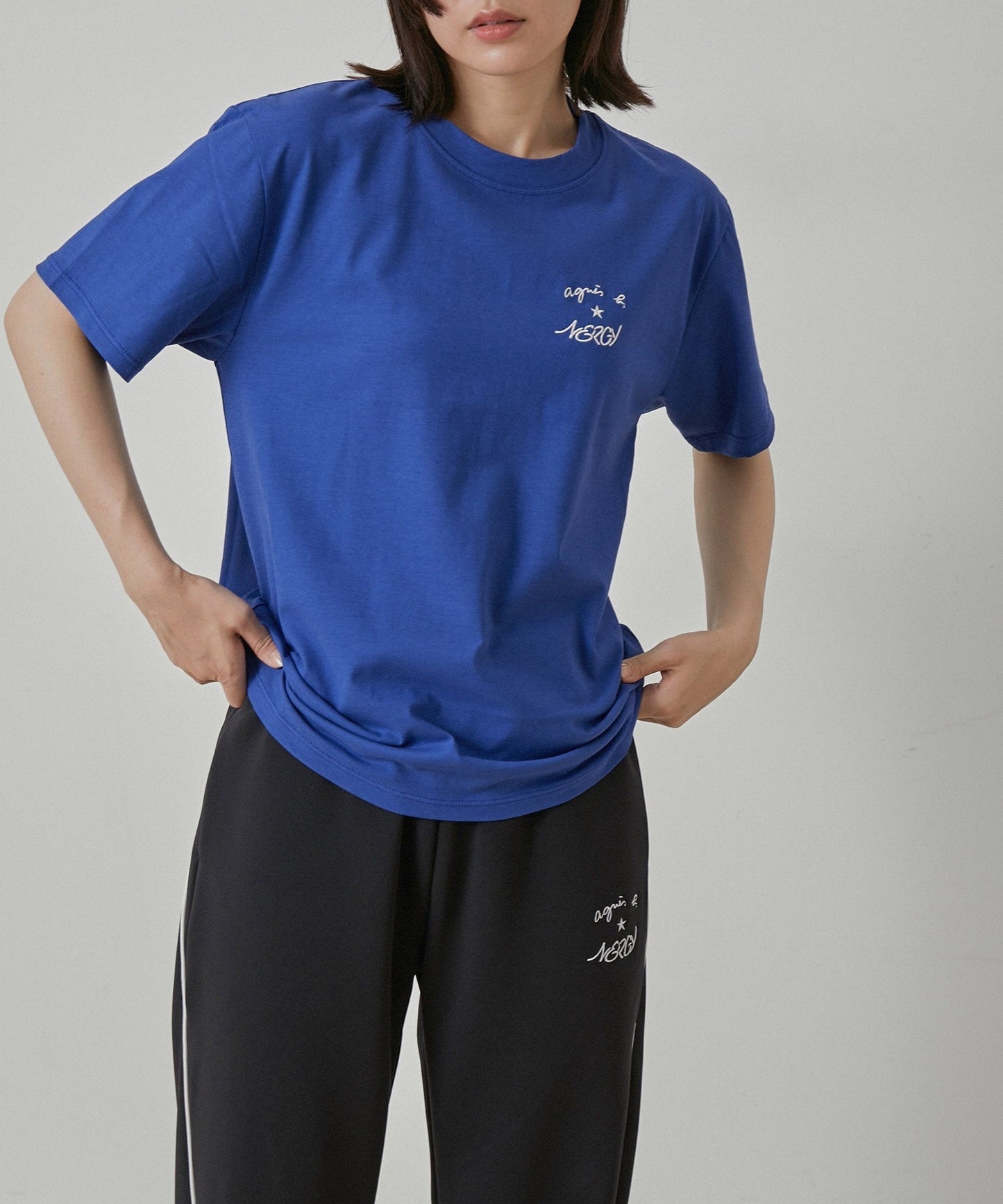 Agnes b x NERGY刺繡logo短袖T-Shirt(團購)(買一送一) - jbh852