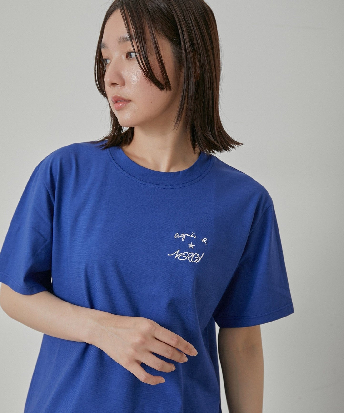 Agnes b x NERGY刺繡logo短袖T-Shirt(團購)(買一送一) - jbh852
