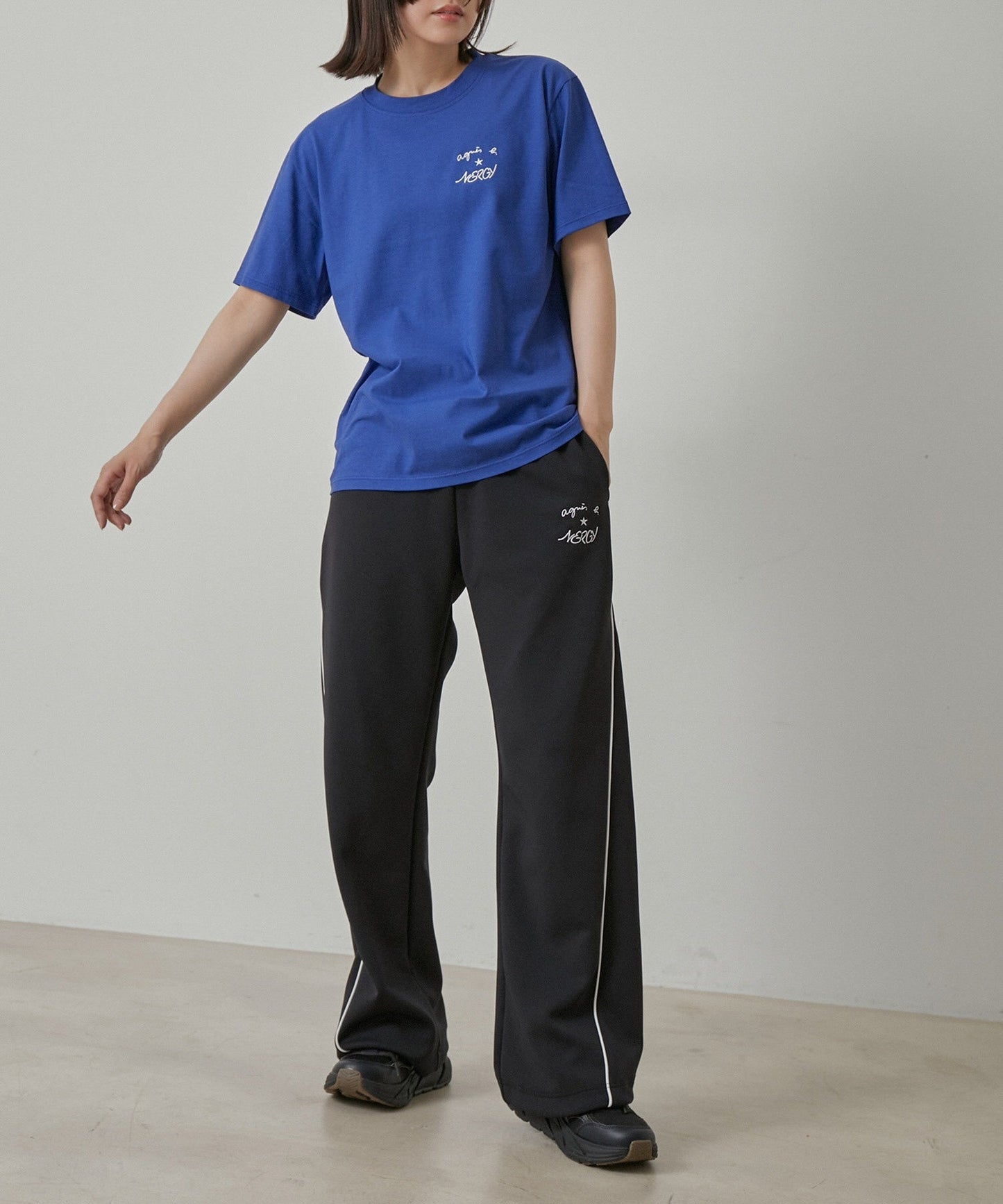 Agnes b x NERGY刺繡logo短袖T-Shirt(團購)(買一送一) - jbh852