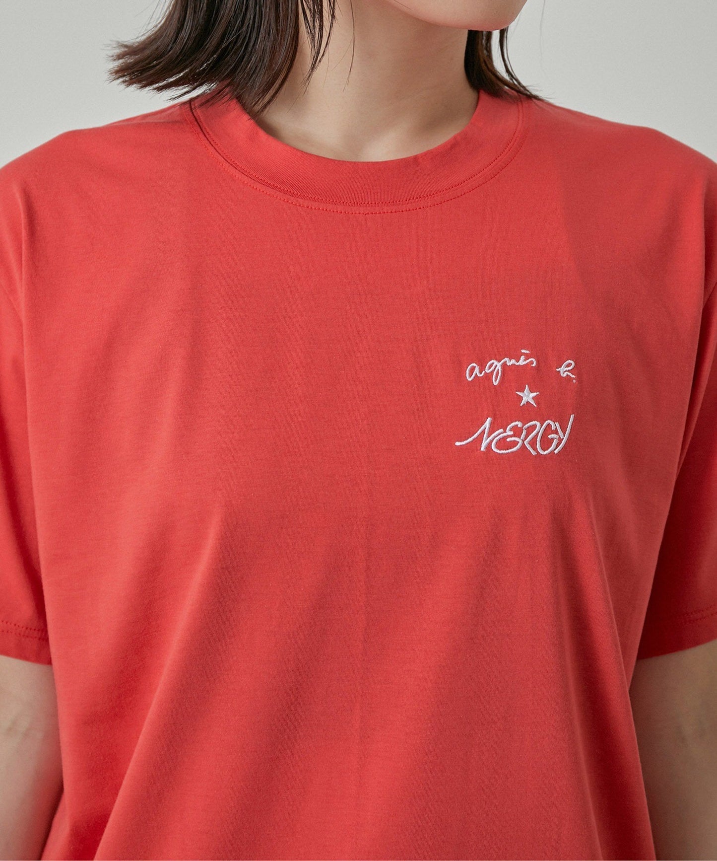 Agnes b x NERGY刺繡logo短袖T-Shirt(團購)(買一送一) - jbh852