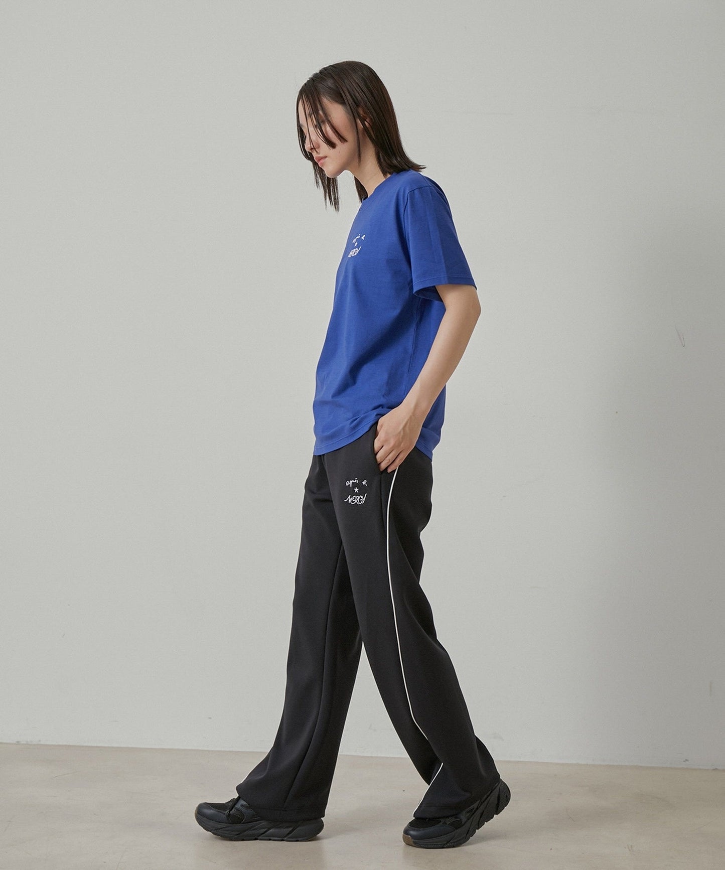 Agnes b x NERGY刺繡logo短袖T-Shirt(團購)(買一送一) - jbh852