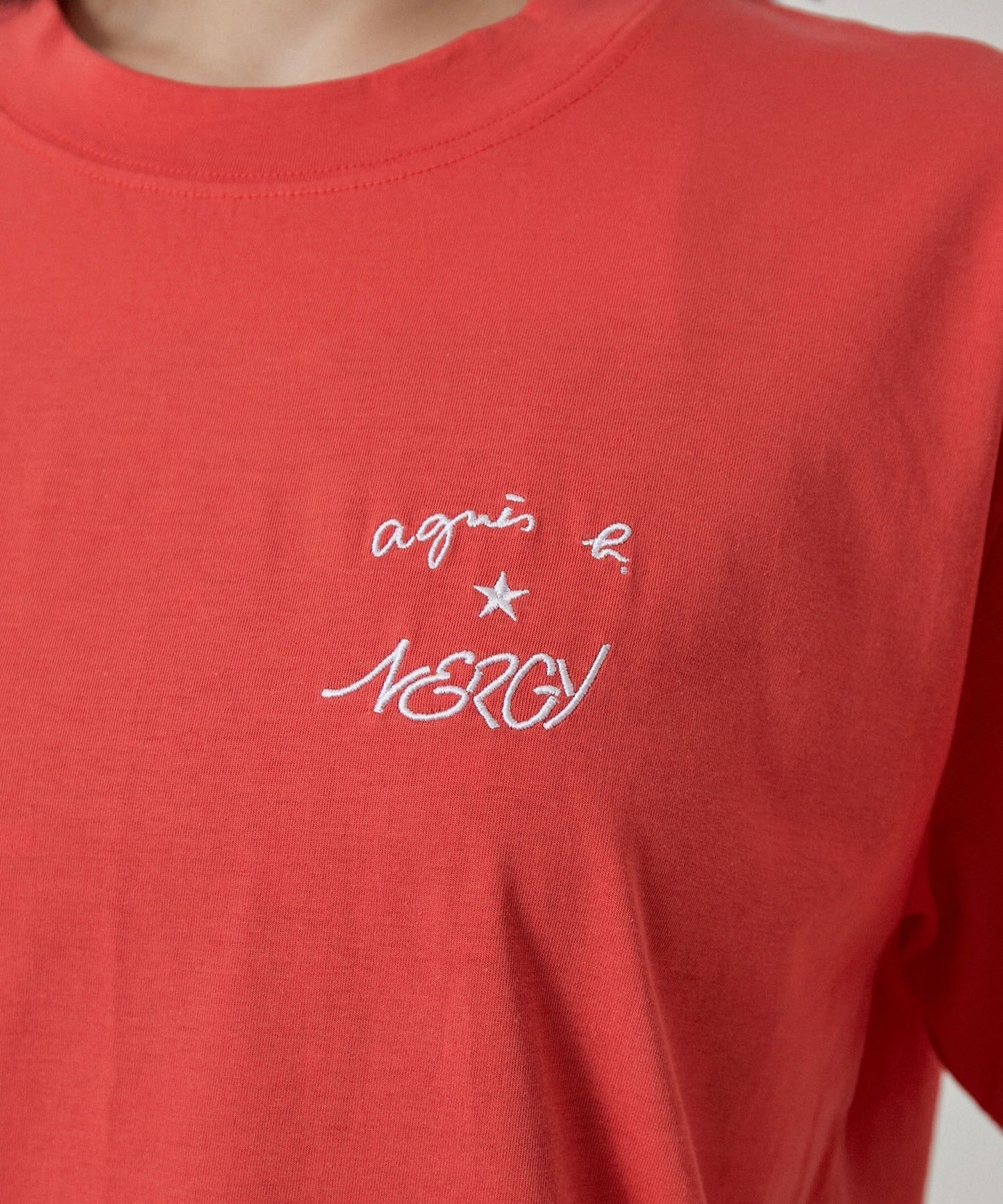 Agnes b x NERGY刺繡logo短袖T-Shirt(團購)(買一送一) - jbh852