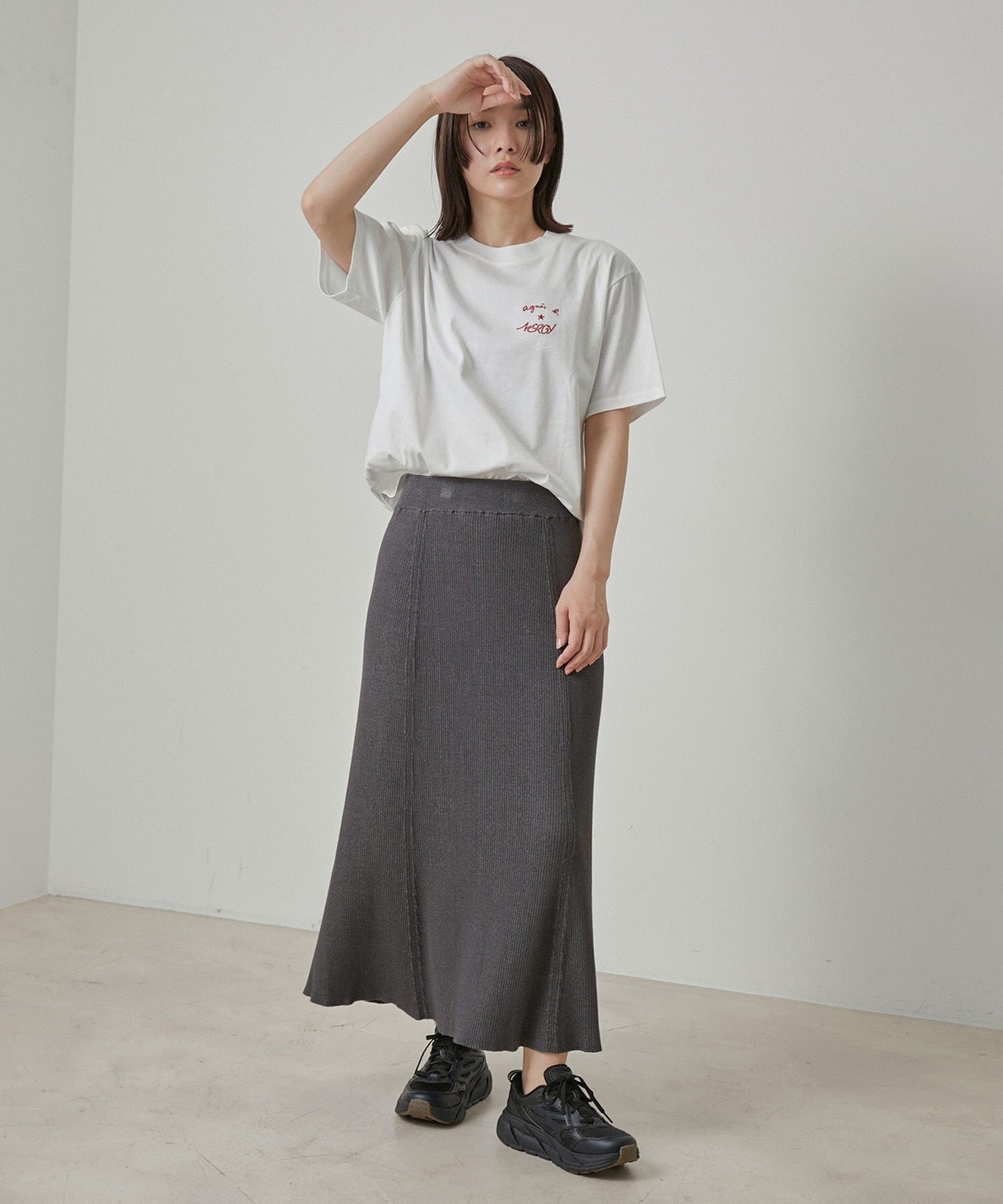 Agnes b x NERGY刺繡logo短袖T-Shirt(團購)(買一送一) - jbh852