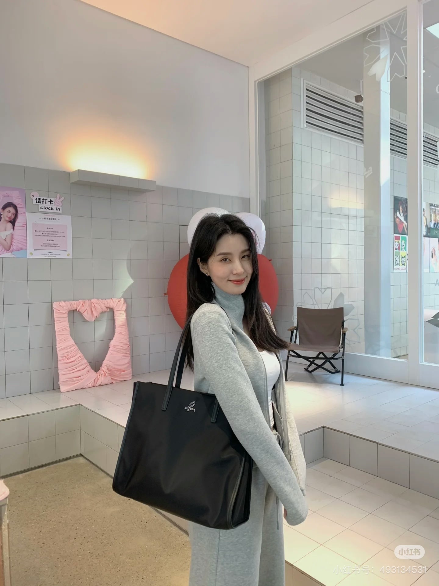 AgnesB輕巧防水上膊大Tote(團購) - jbh852