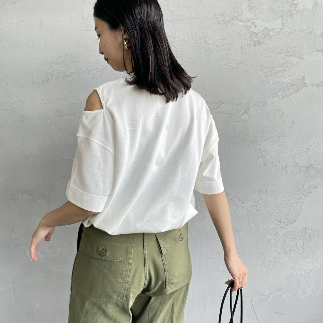 Fred Perry露肩鬆身T - Shirt - jbh852