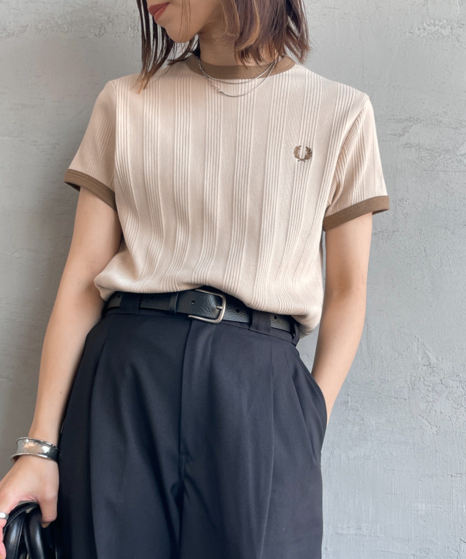 Fred Perry羅紋Tee(團購) - jbh852