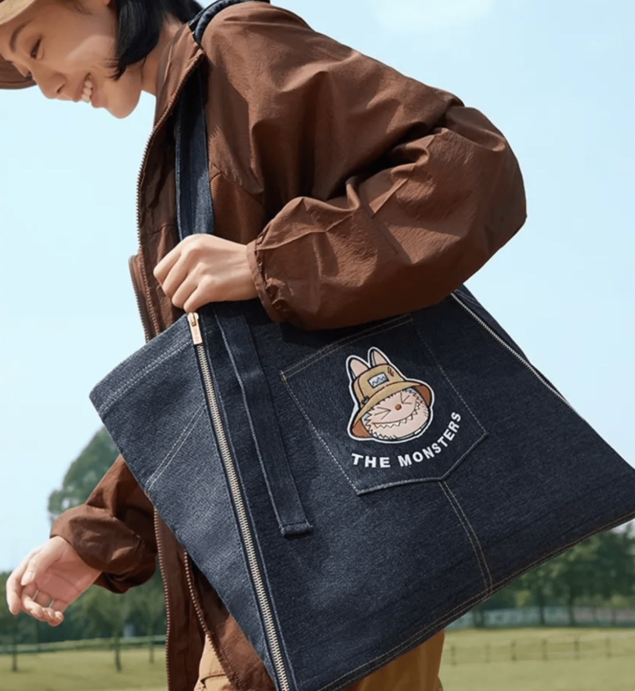 Labubu 春天野在家系列圍裙牛仔袋(團購) - jbh852