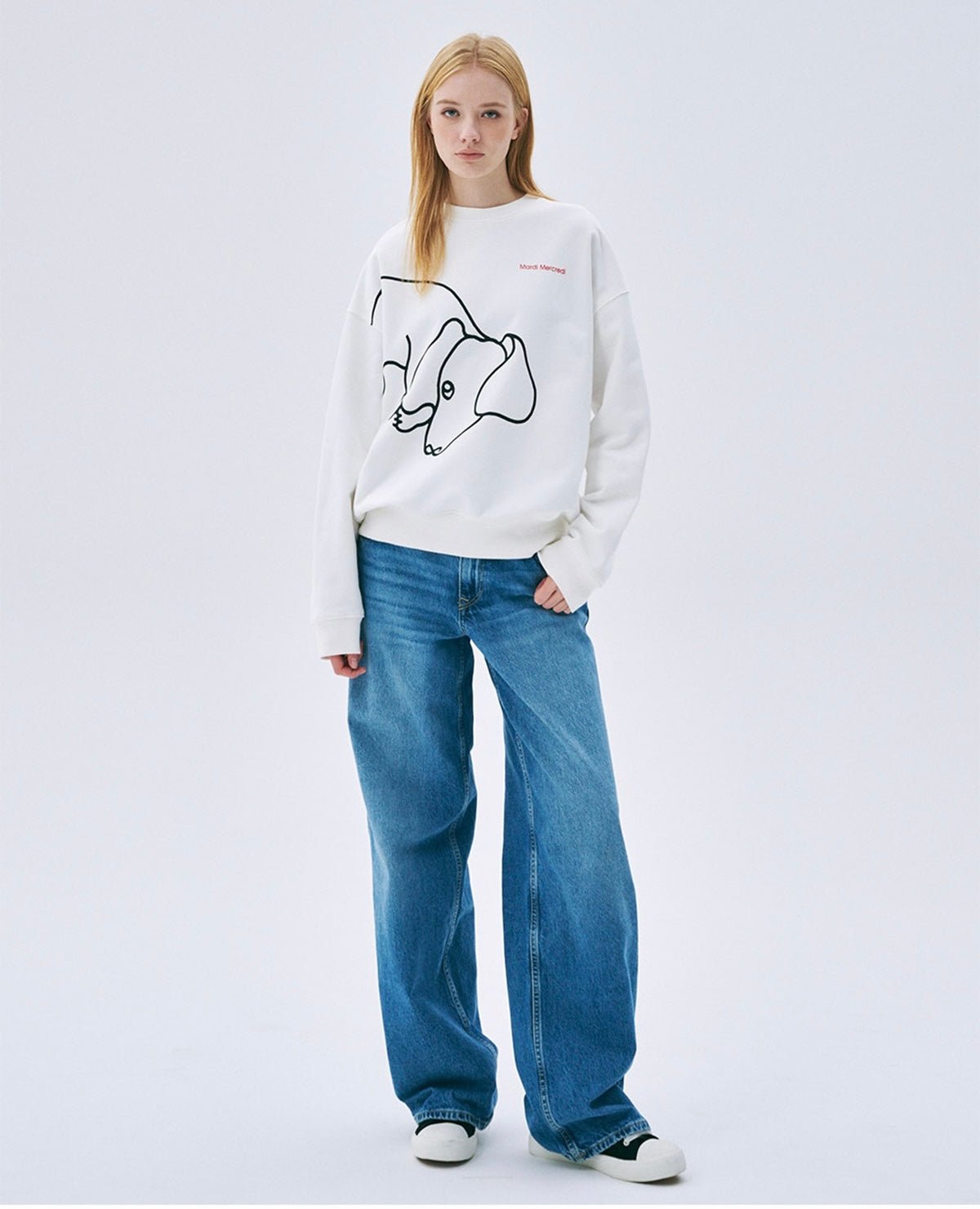 MARDI MERCREDI x DDANJI狗狗圓領衛衣(團購) - jbh852