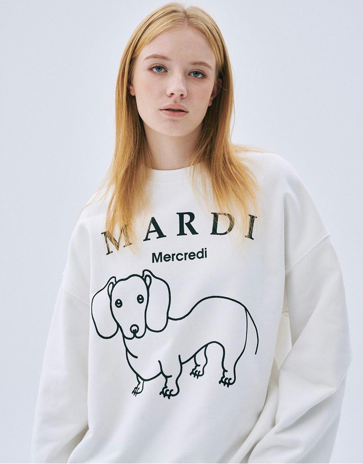 MARDI MERCREDI x DDANJI狗狗圓領衛衣(團購) - jbh852