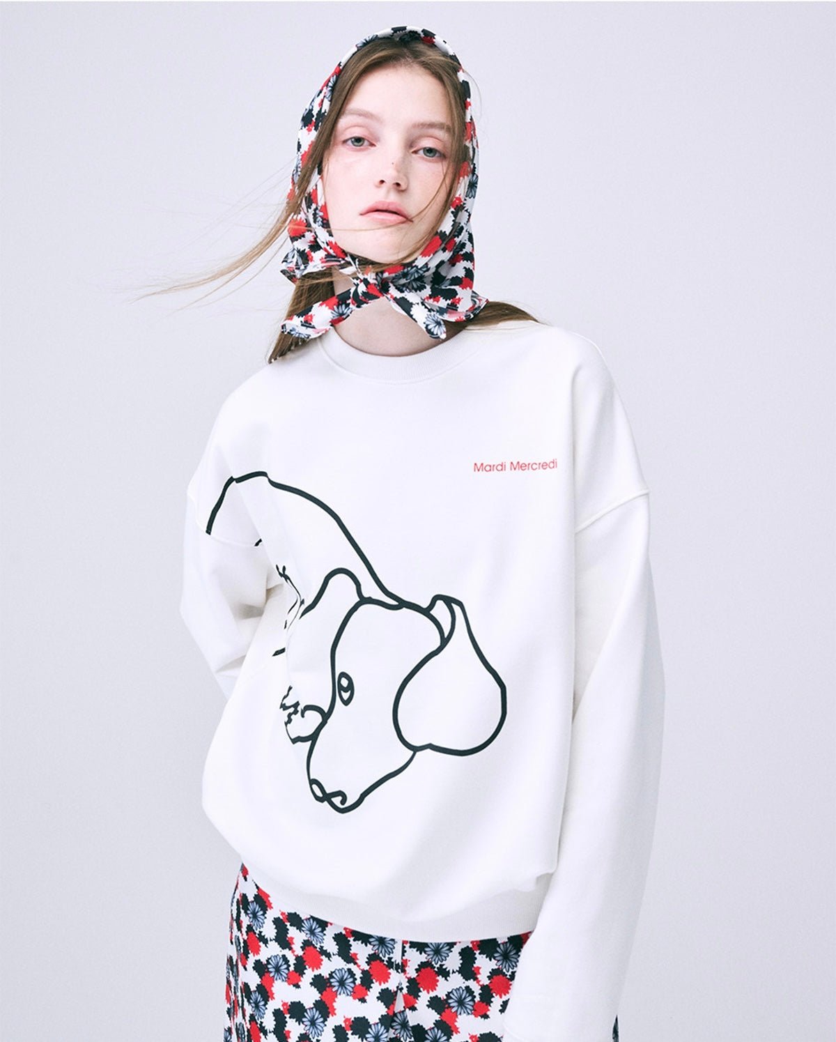 MARDI MERCREDI x DDANJI狗狗圓領衛衣(團購) - jbh852