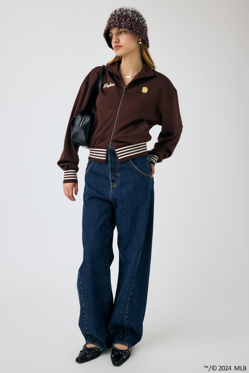 MLB x MOUSSY 刺繡運動雙拉鏈外套(團購) - jbh852