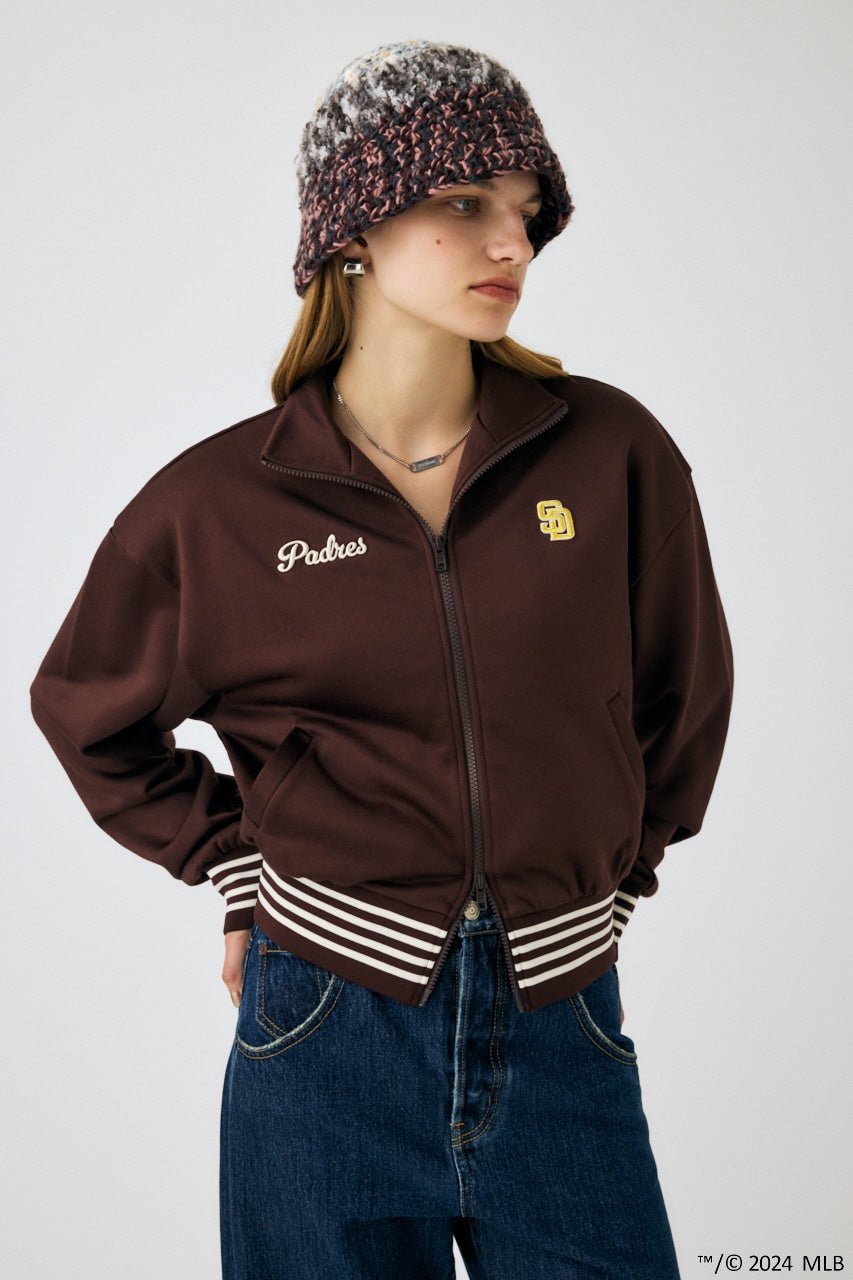 MLB x MOUSSY 刺繡運動雙拉鏈外套(團購) - jbh852