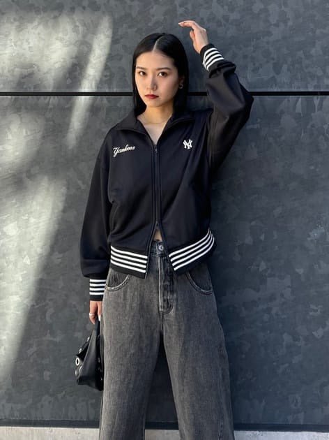 MLB x MOUSSY 刺繡運動雙拉鏈外套(團購) - jbh852