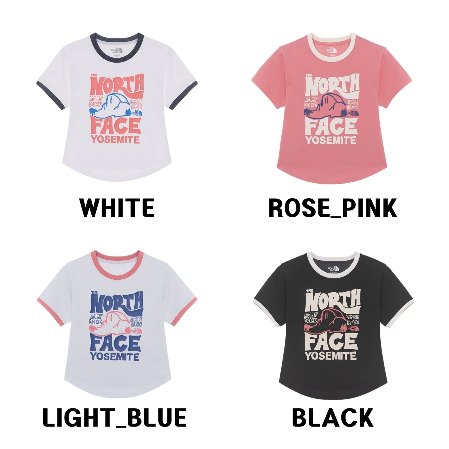 North Face撞色Slim cut Tee(團購) - jbh852