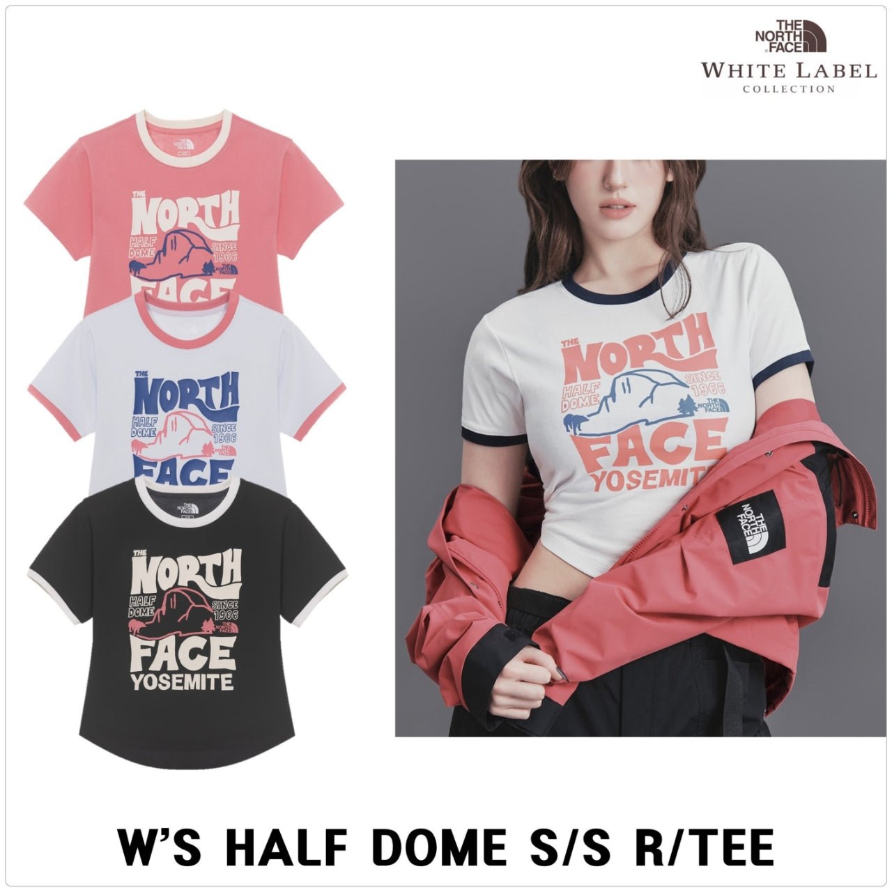 North Face撞色Slim cut Tee(團購) - jbh852