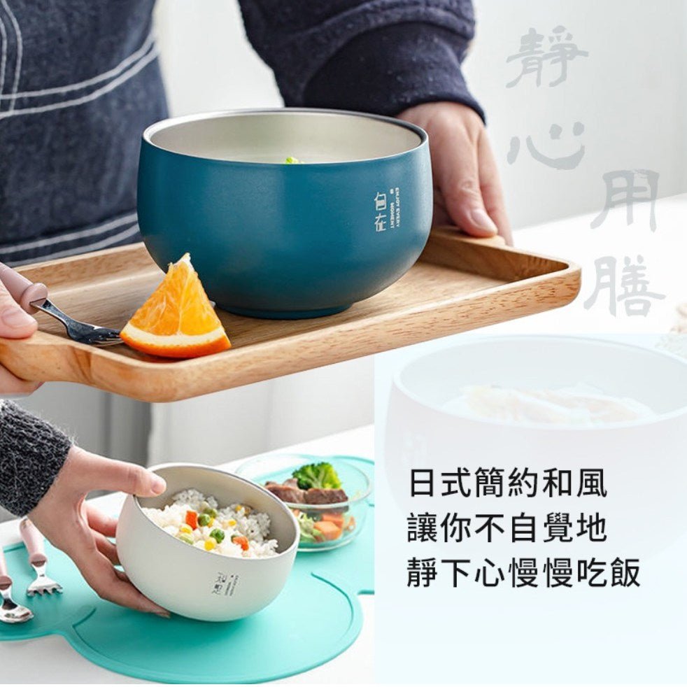 雙層隔熱防燙316不鏽鋼碗(團購) - jbh852