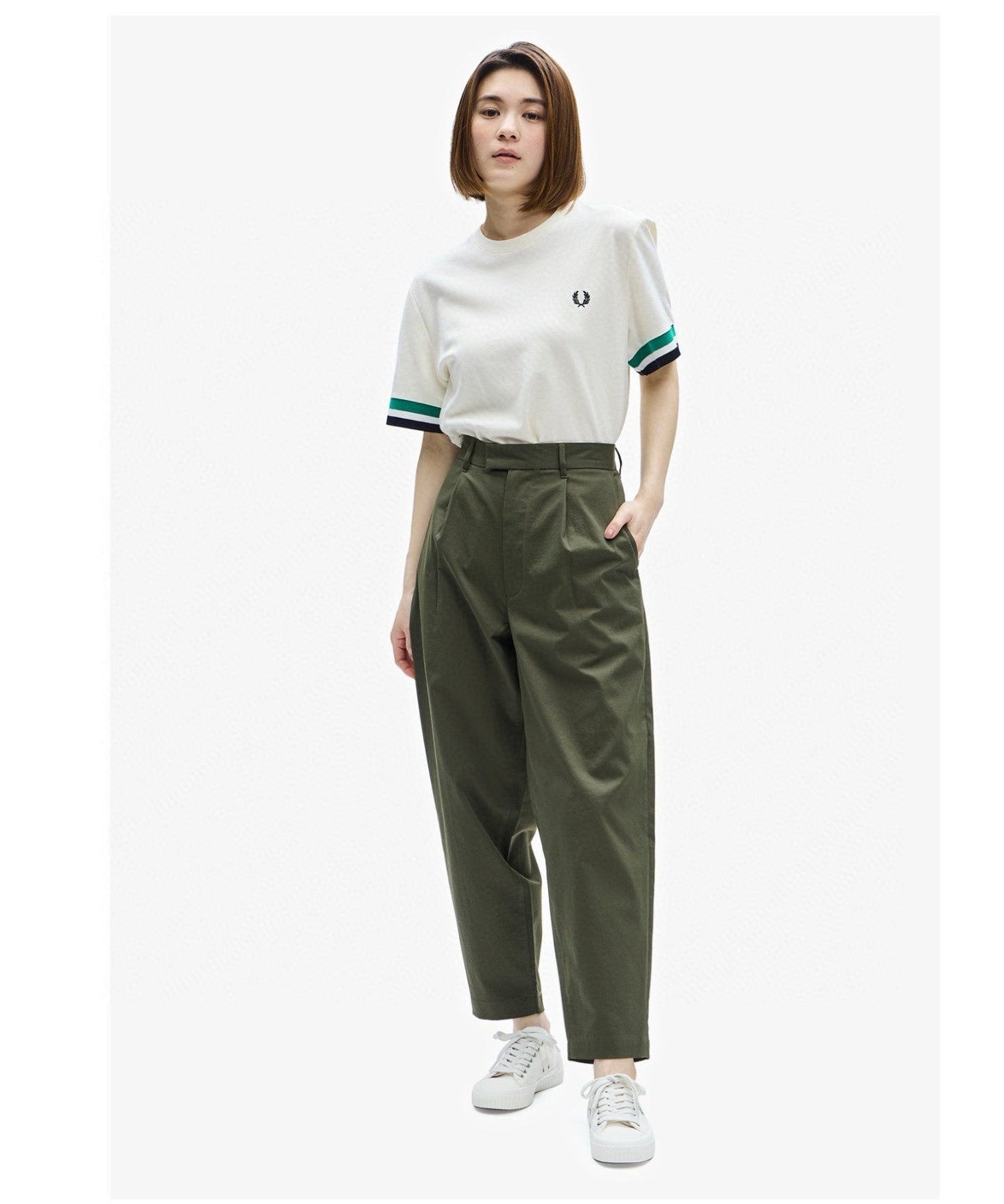 Fred Perry經典袖口雙線圈T-shirt(團購) - jbh852