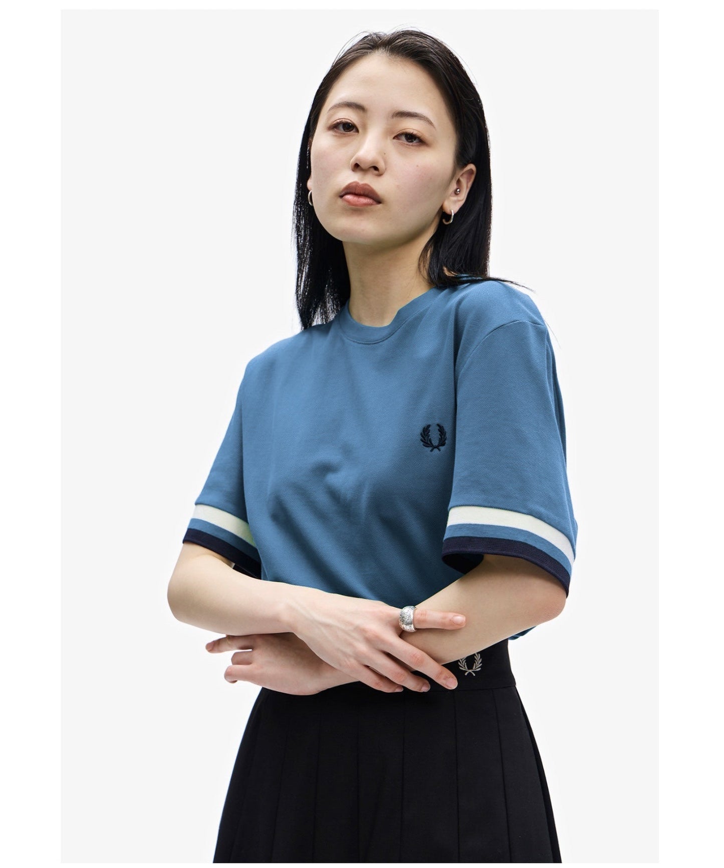 Fred Perry經典袖口雙線圈T-shirt(團購) - jbh852