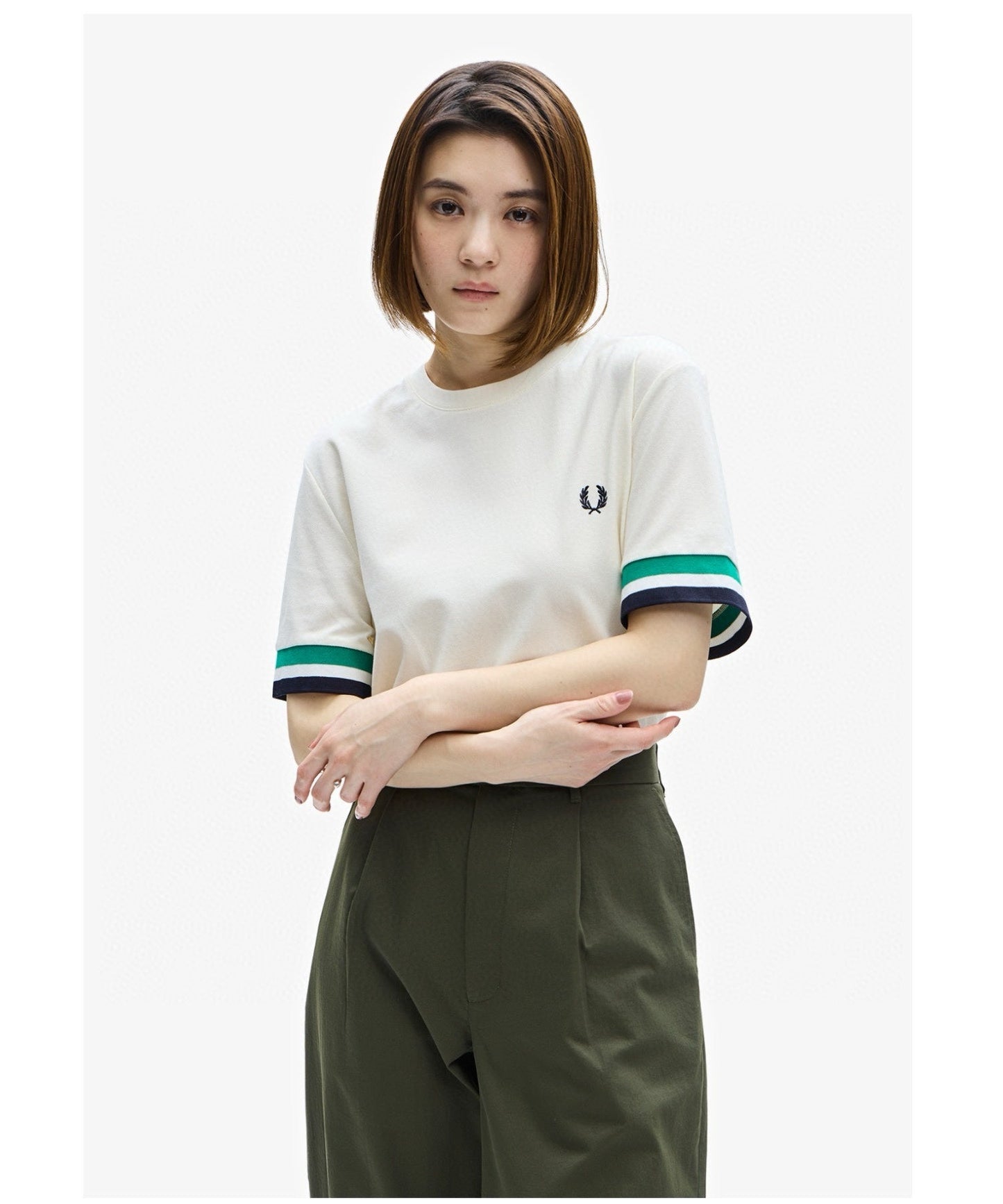 Fred Perry經典袖口雙線圈T-shirt(團購) - jbh852