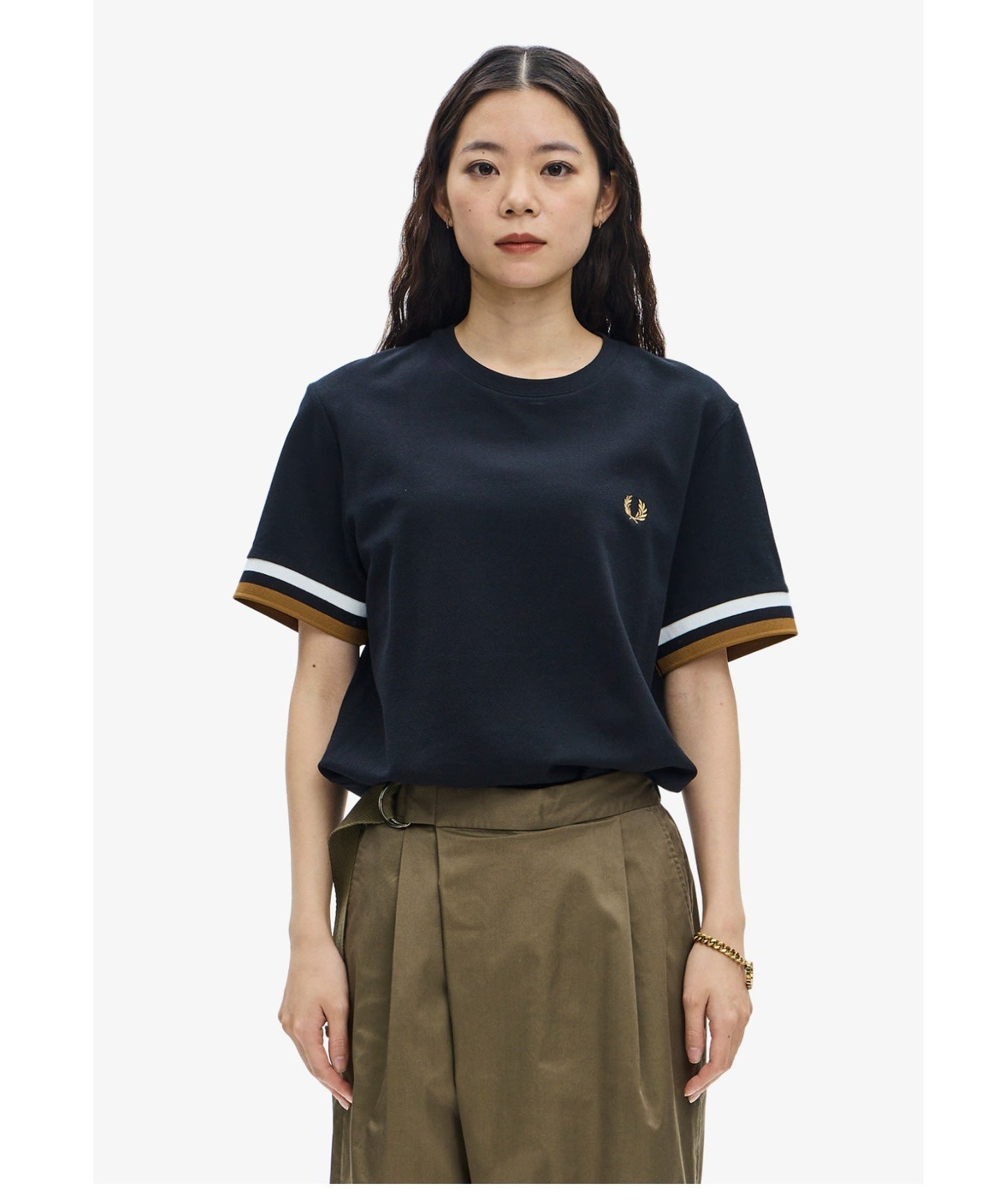 Fred Perry經典袖口雙線圈T-shirt(團購) - jbh852