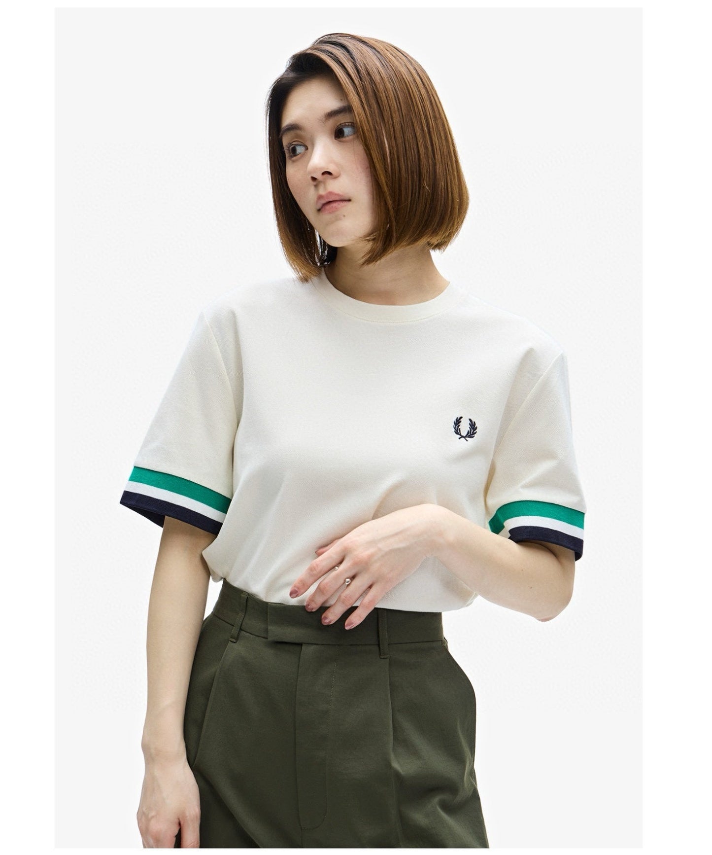 Fred Perry經典袖口雙線圈T-shirt(團購) - jbh852