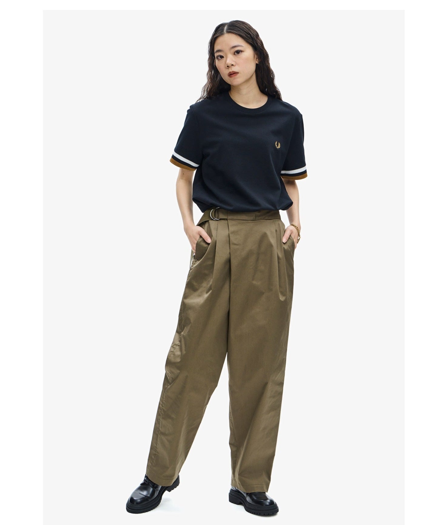 Fred Perry經典袖口雙線圈T-shirt(團購) - jbh852