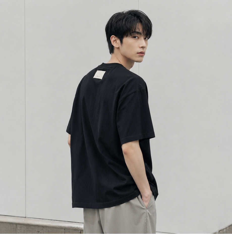 Matin Kim復古圓圈Washing Logo寬鬆Tee(團購)