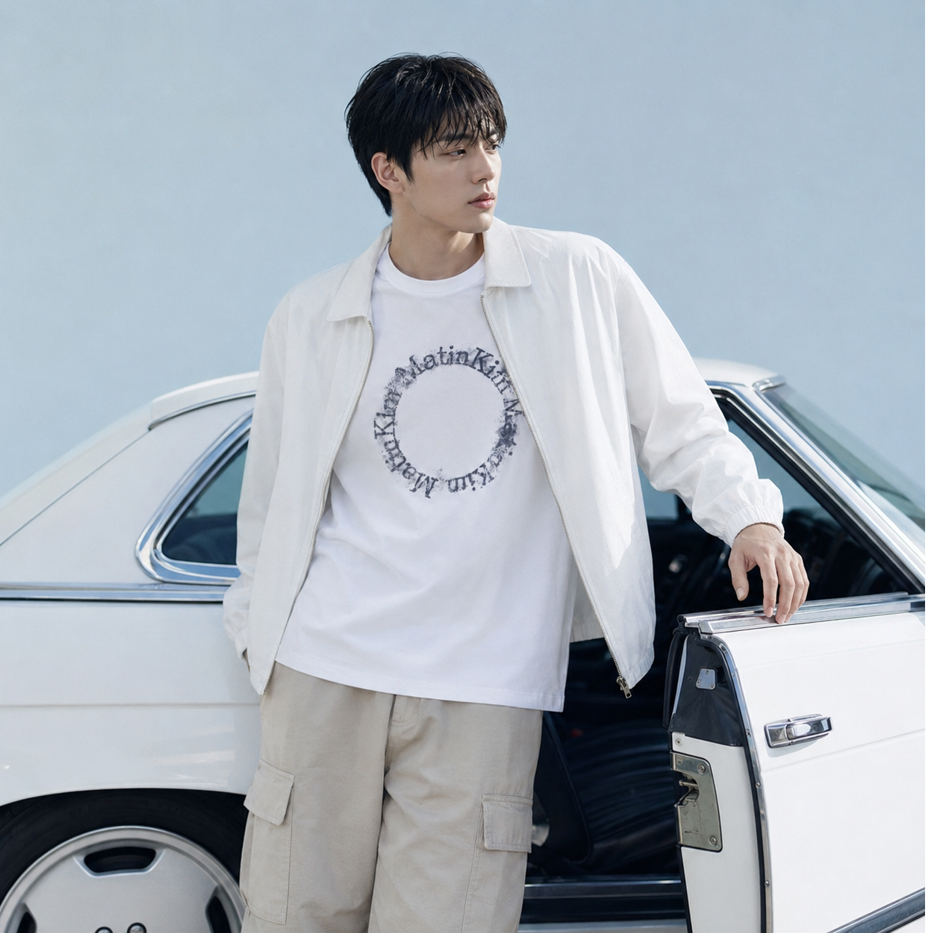 Matin Kim復古圓圈Washing Logo寬鬆Tee(團購)