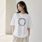 Matin Kim復古圓圈Washing Logo寬鬆Tee(團購)