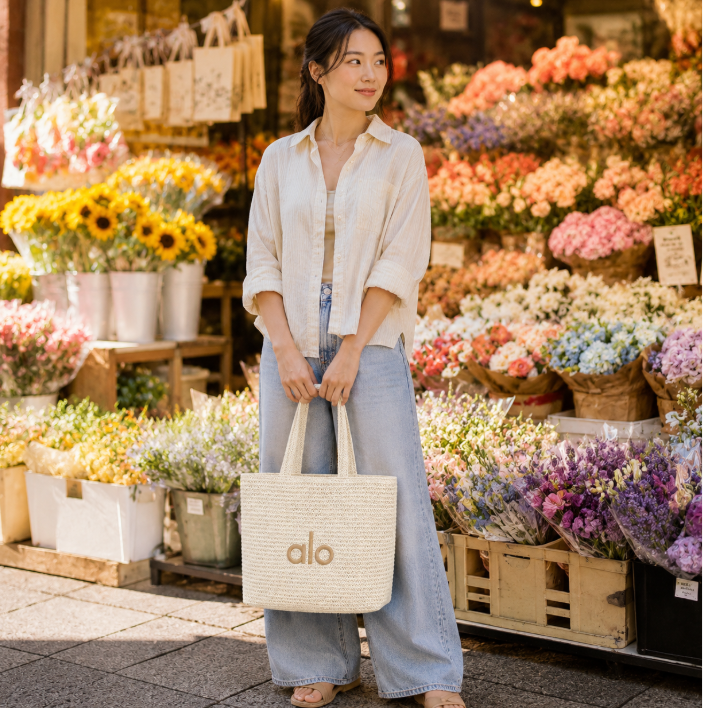 Alo草編度假Feel Tote Bag(團購)