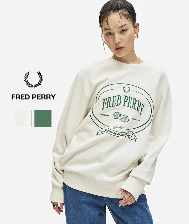 Fred Perry復古橢圓Logo衛衣(團購)