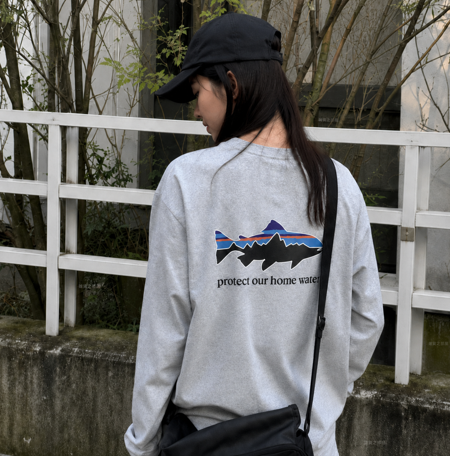 Patagonia魚魚圖案長袖Tee(團購)