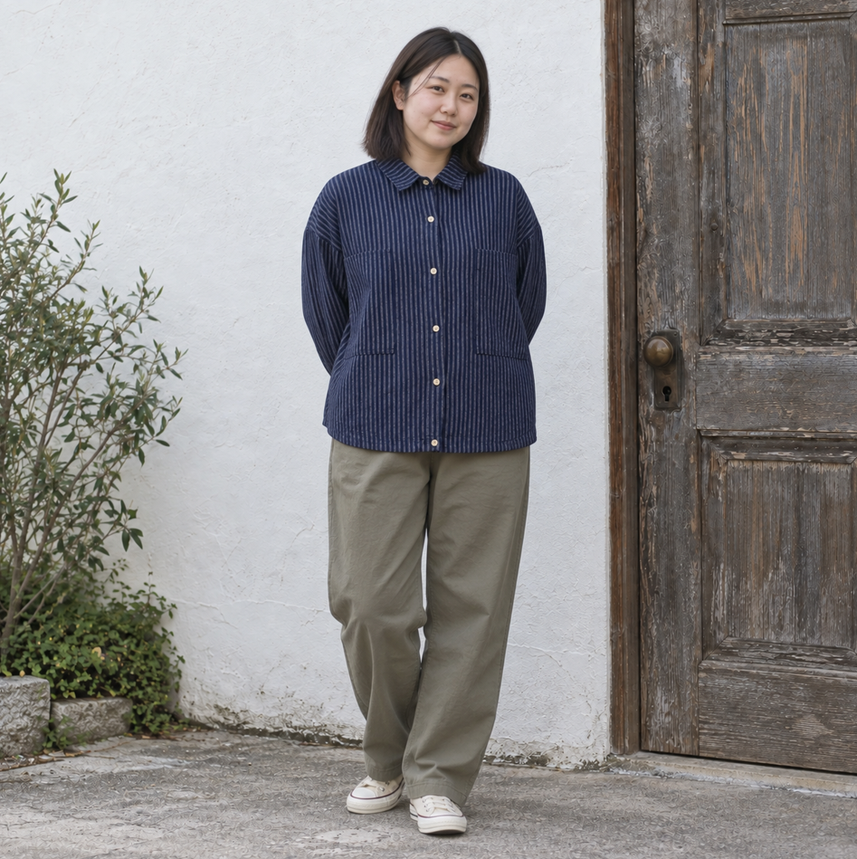 DANTON 條紋長袋恤衫外套(團購)