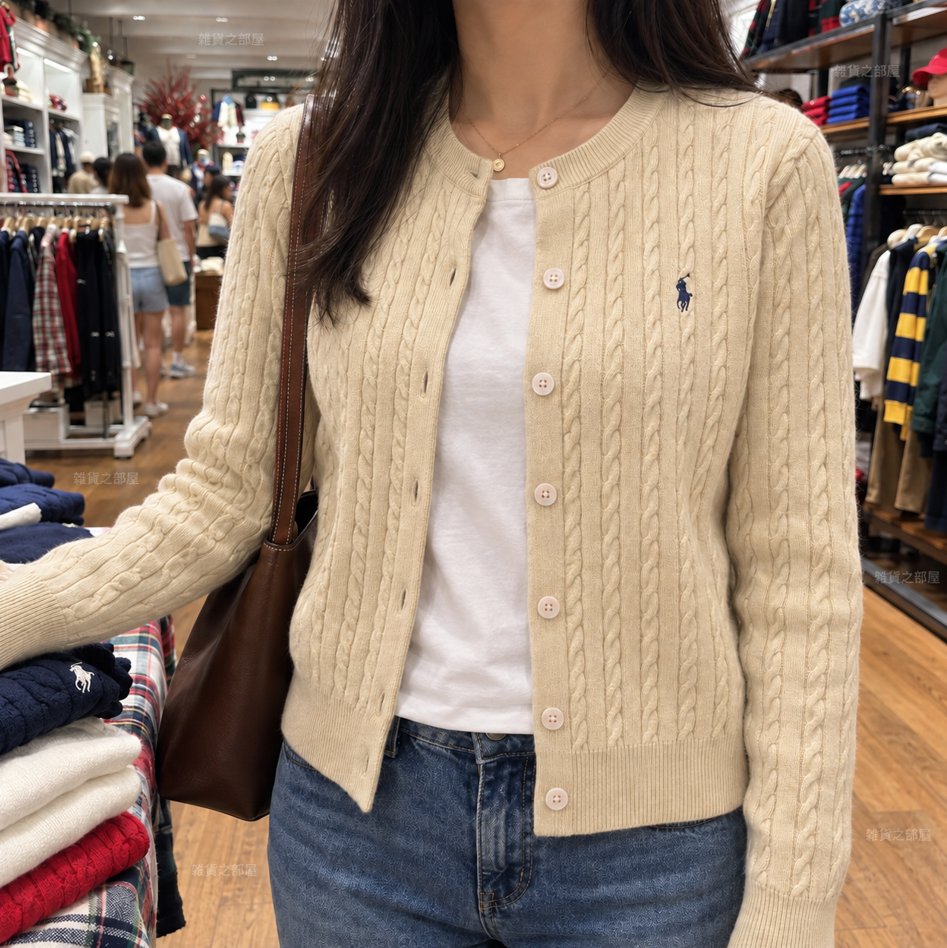 Ralph Lauren 麻花開胸外套(團購)
