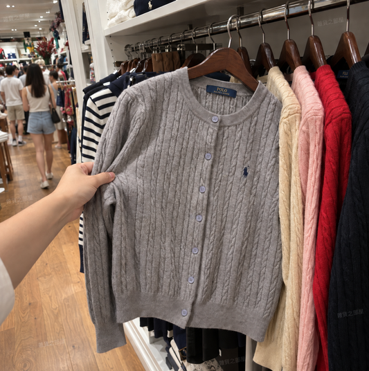 Ralph Lauren 麻花開胸外套(團購)