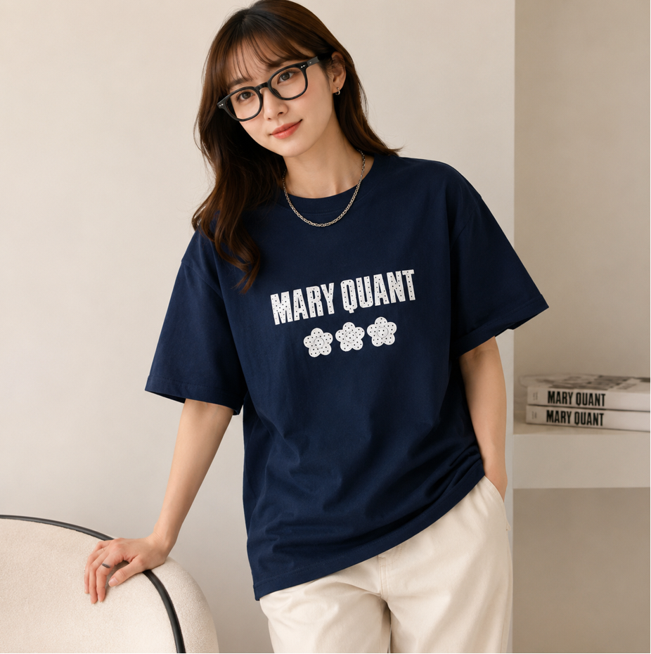 MARY QUANT經典標誌印花 Tee(團購)
