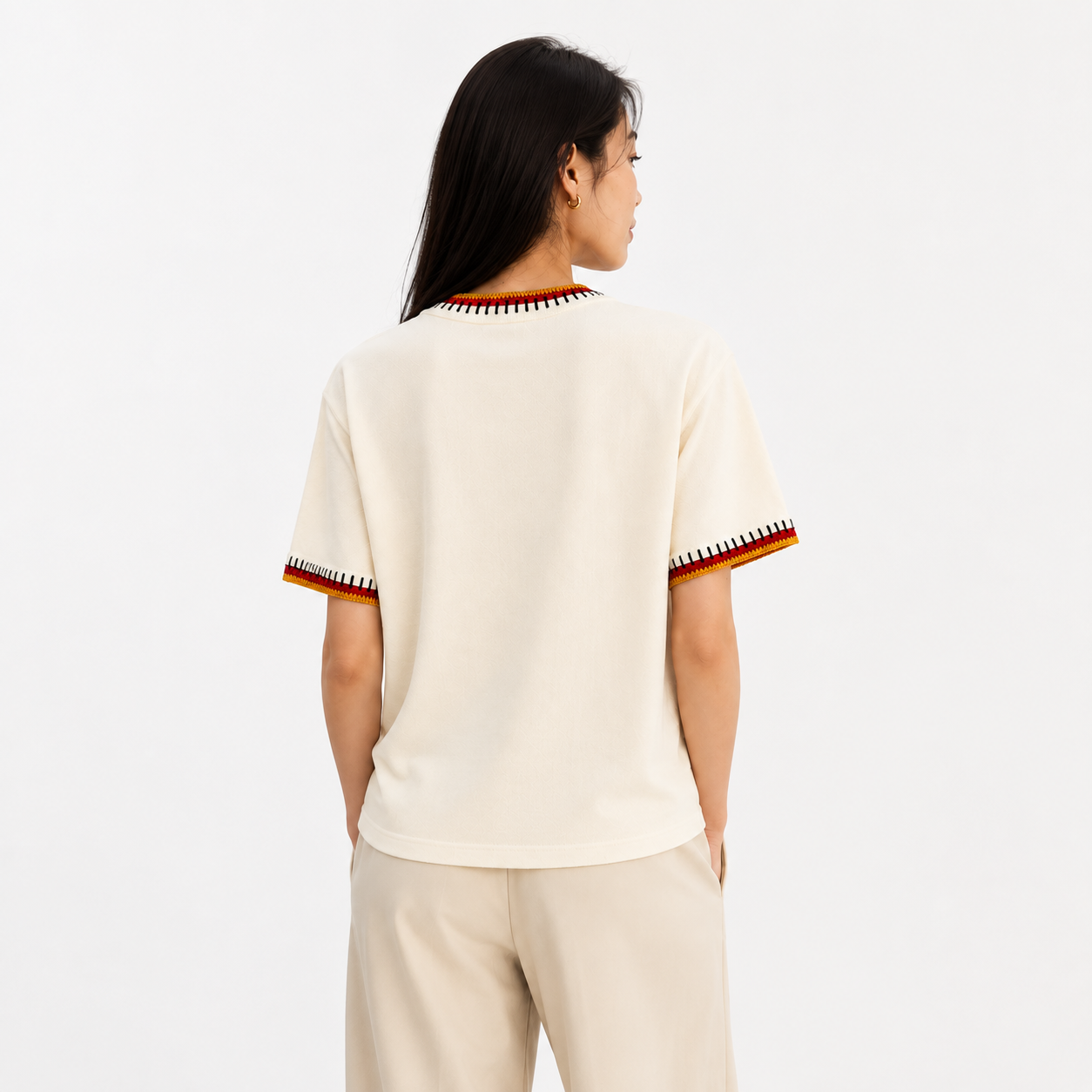 Ralph Lauren撞色民族風短袖上衣(團購)