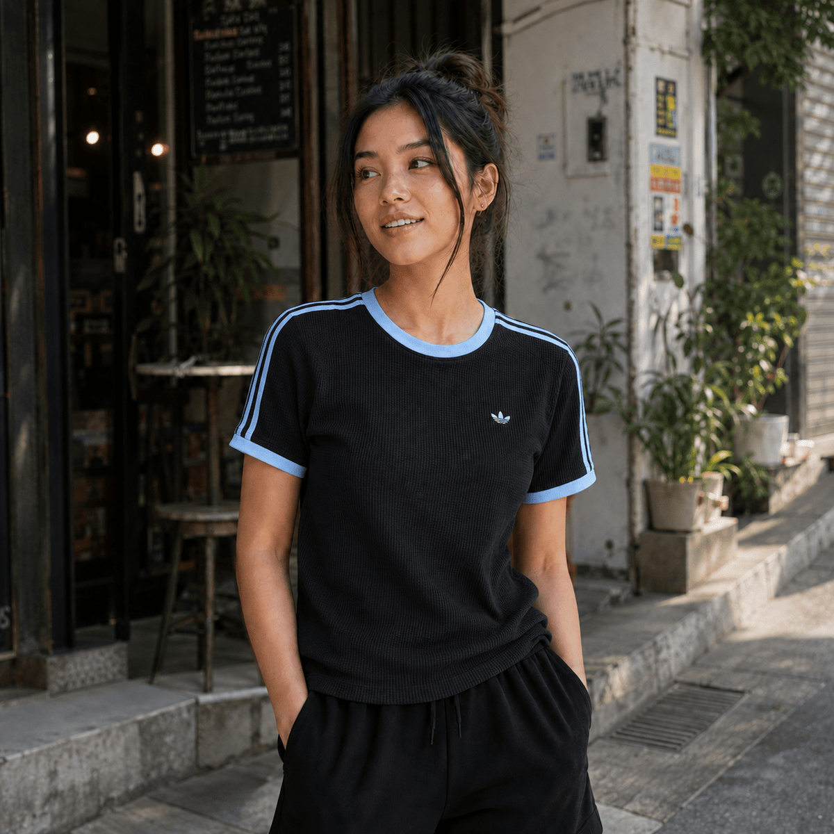 Adidas Originals凹凸華夫格撞色Tee(團購) - jbh852