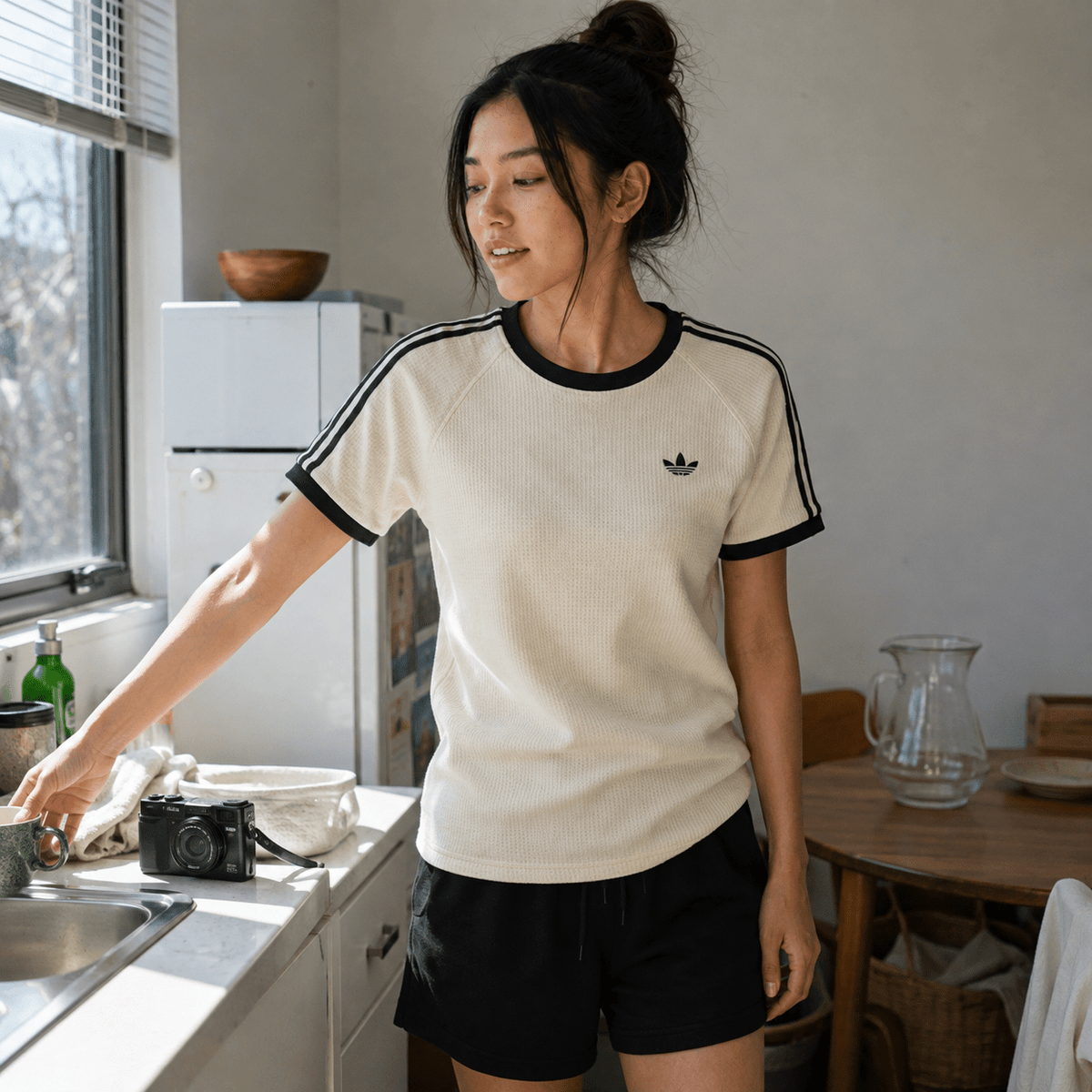 Adidas Originals凹凸華夫格撞色Tee(團購) - jbh852