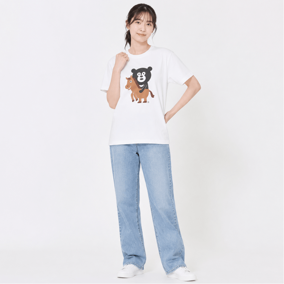 BEAMS x The Wonderful design黑熊騎馬Tee(團購) - jbh852