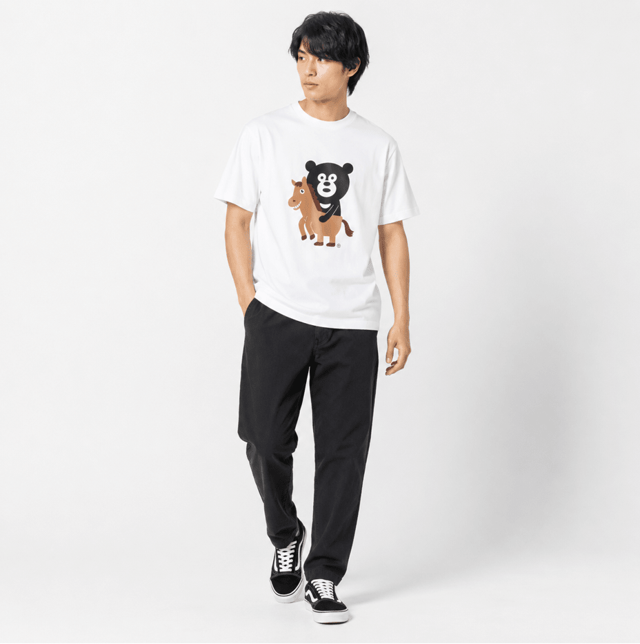 BEAMS x The Wonderful design黑熊騎馬Tee(團購) - jbh852