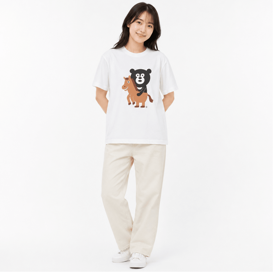 BEAMS x The Wonderful design黑熊騎馬Tee(團購) - jbh852