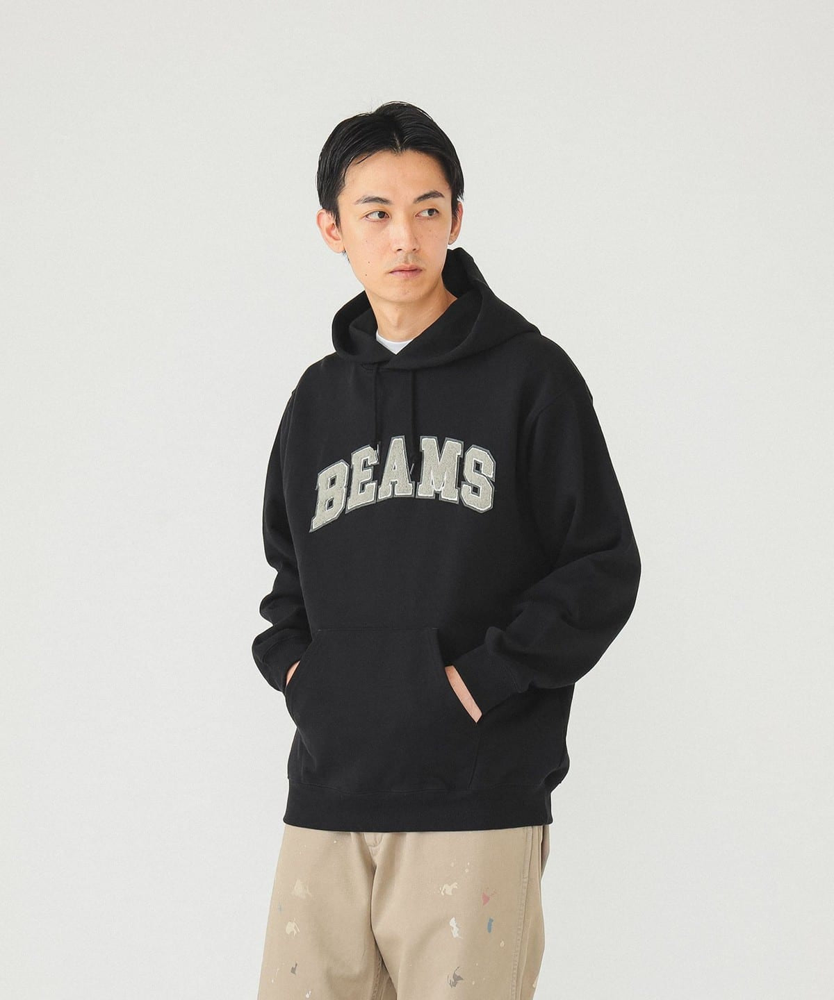 Beams毛巾繡字Hoodies(團購) - jbh852