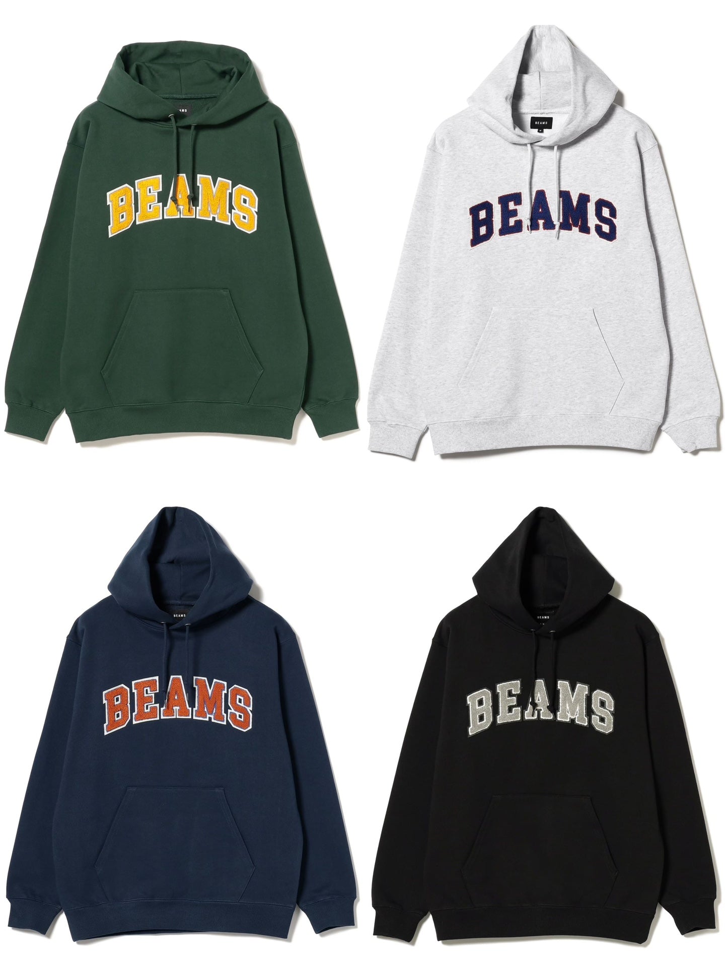 Beams毛巾繡字Hoodies(團購) - jbh852