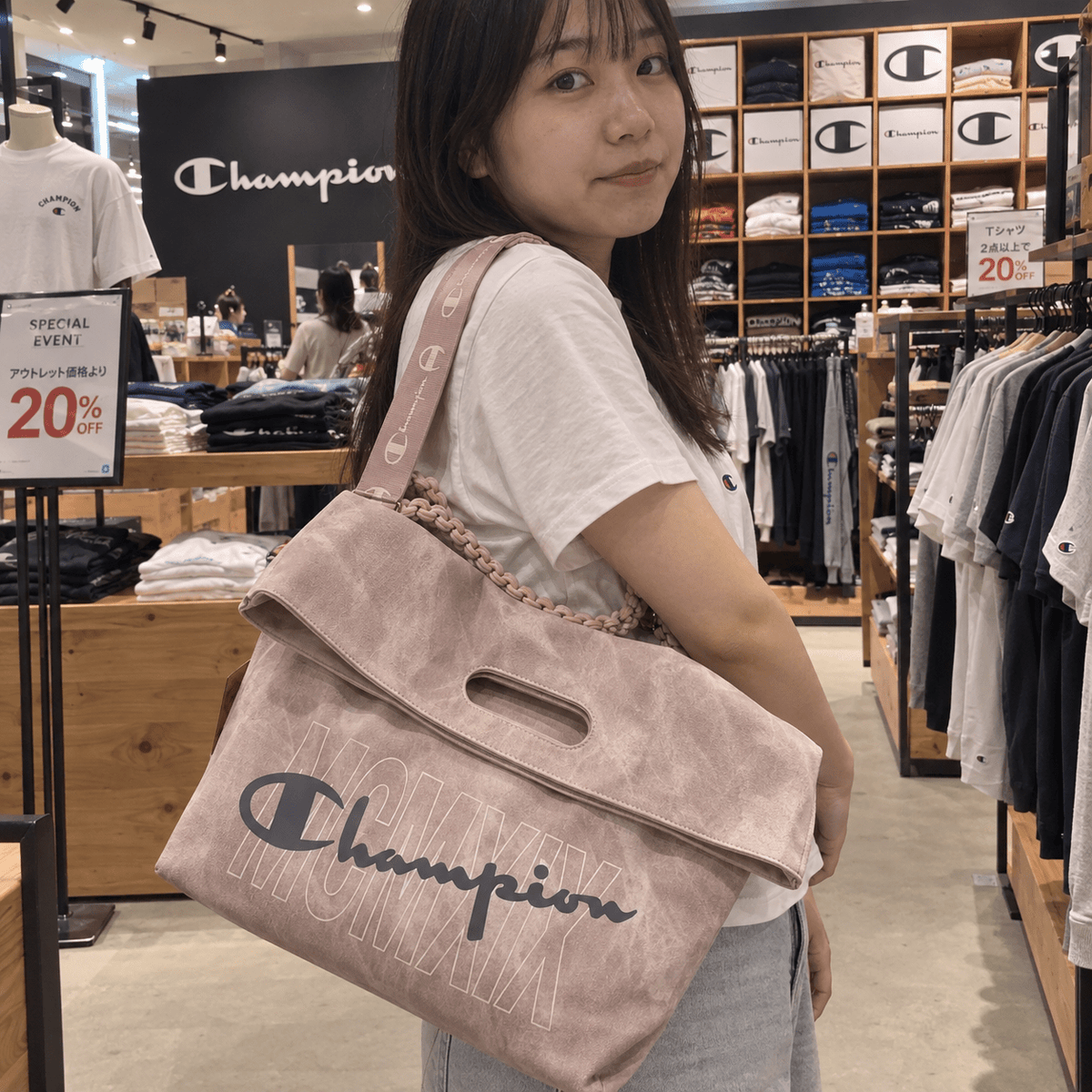 Champion大容量摺口兩用袋(團購) - jbh852