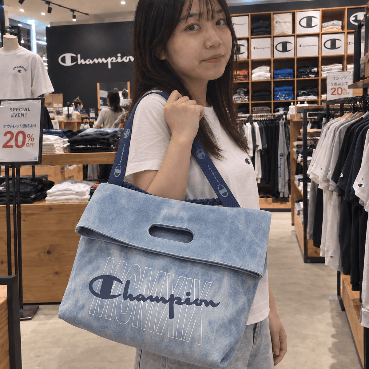 Champion大容量摺口兩用袋(團購) - jbh852
