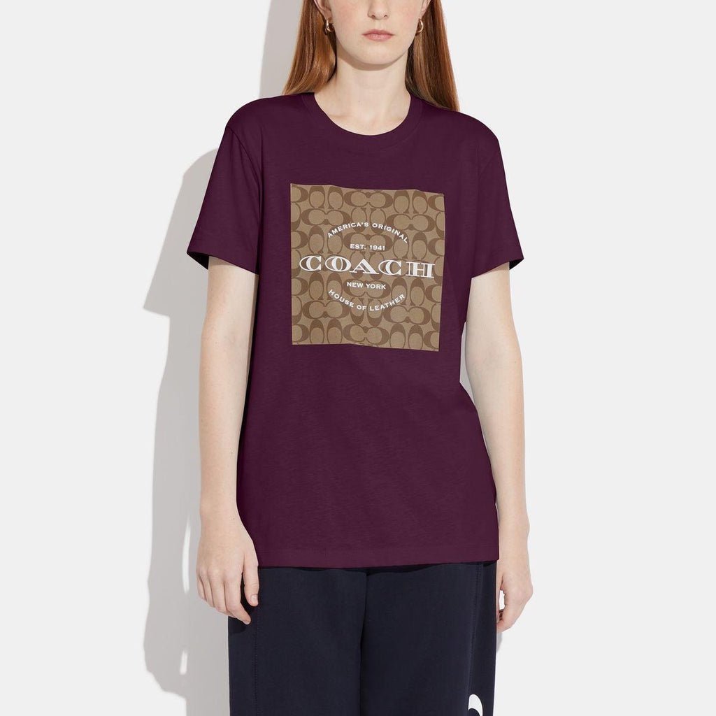 Coach 四方格經典Logo T - shirt(團購) - jbh852