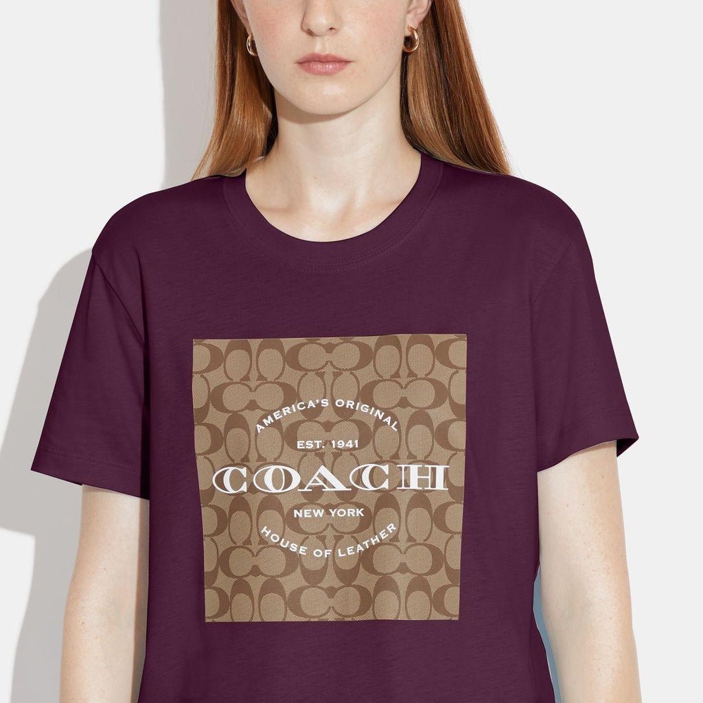 Coach 四方格經典Logo T - shirt(團購) - jbh852